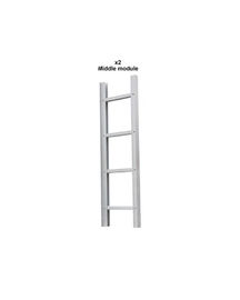 High Strength Aluminum Fire Escape Ladder Silver Aluminum Fixed Ladder