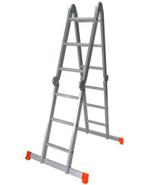 Silver Aluminum Multi Purpose Ladder 4x3 High Strength Long Life Span