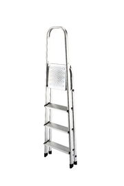 Anti Slip Aluminum Platform Step Ladder 4 Steps With Handle Easy To Store