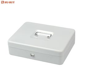 12 Inch Wear Resistant 5 Compartment Coin Storage Money Safe With Key Lock