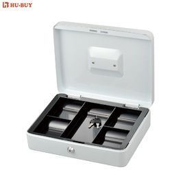 12 Inch Wear Resistant 5 Compartment Coin Storage Money Safe With Key Lock