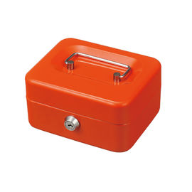 Lightweight Chrome Plated  Metal Cash Box With Lock Coin Storage Safes