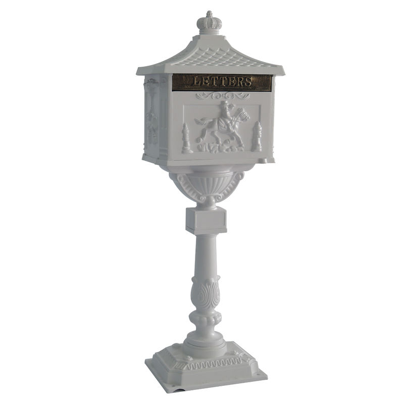Yard Outside Freestanding Letterbox Delicate Vintage Design 8.3kg