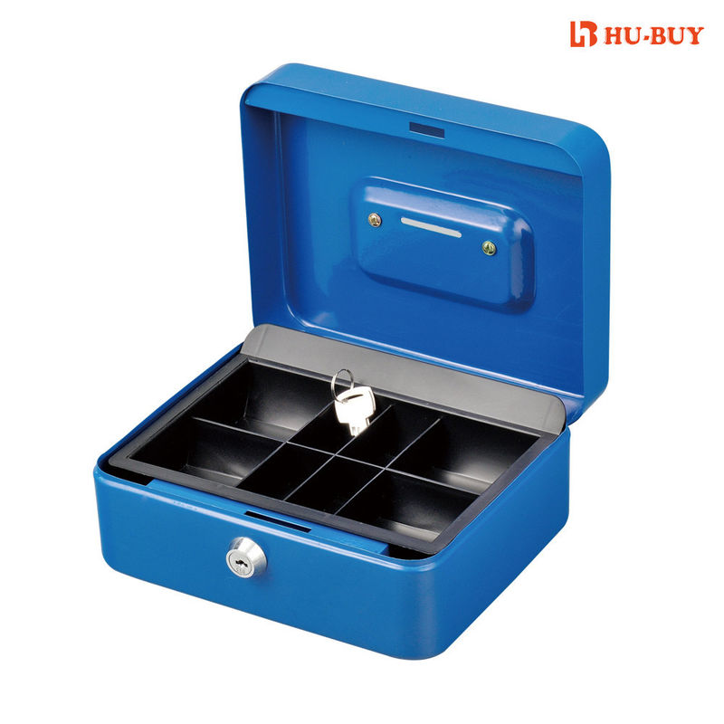Coin Saving Money Bank Box , Solid Steel Construction Cash Storage Box
