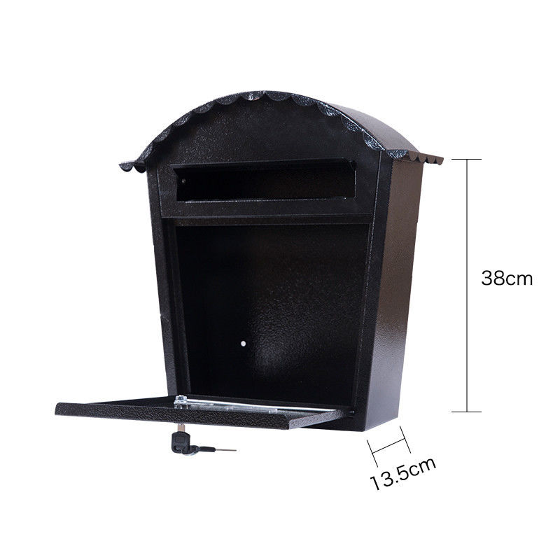 Outdoor Wall Mounted Letterbox Residential Galvanized Metal Mailbox